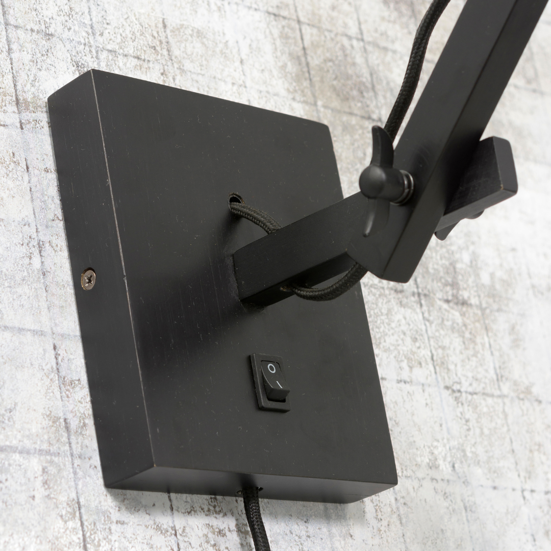 Wandlampe Bali Schwarz S