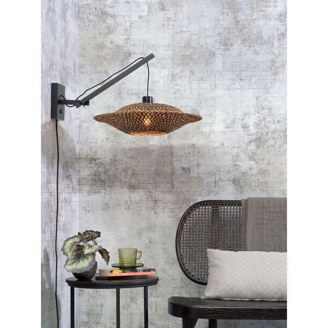 Wandlampe Bali Schwarz S