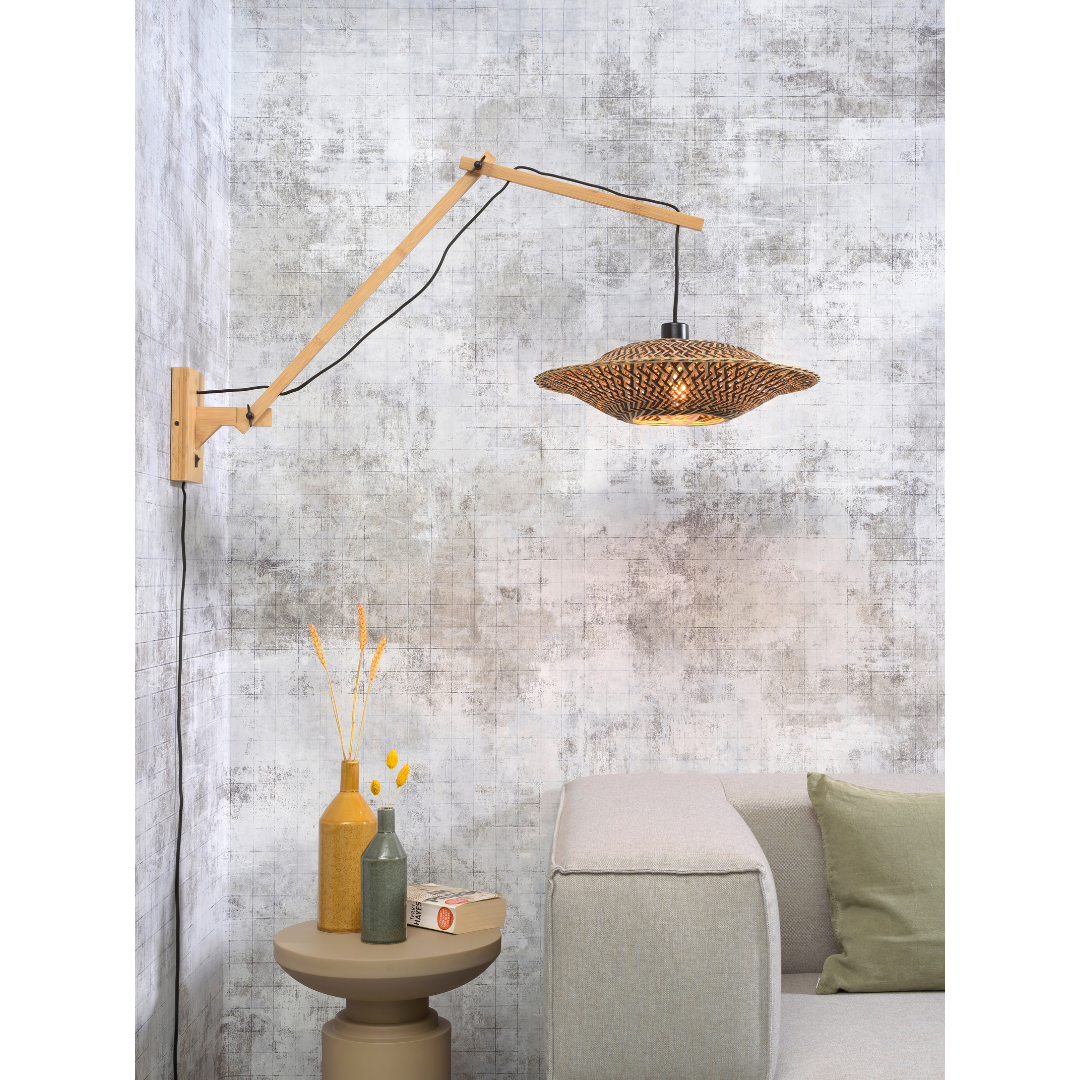 Wandlampe Bali Schwarz L
