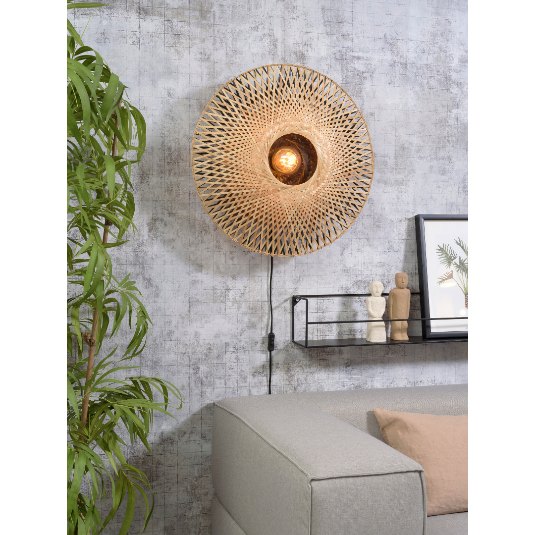Wandlampe Kalimantan Bambus