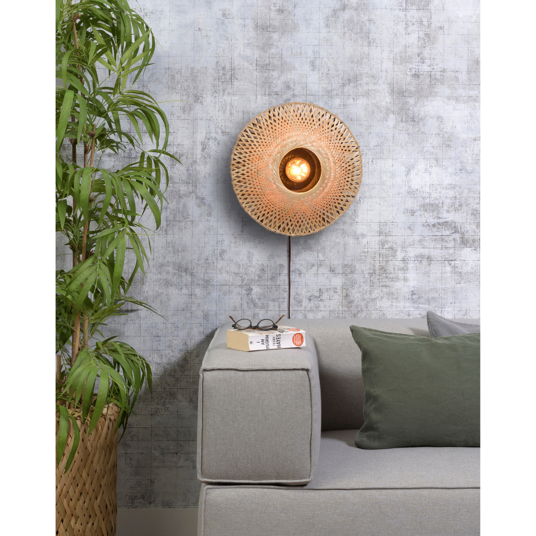 Wandlampe Kalimantan Bambus