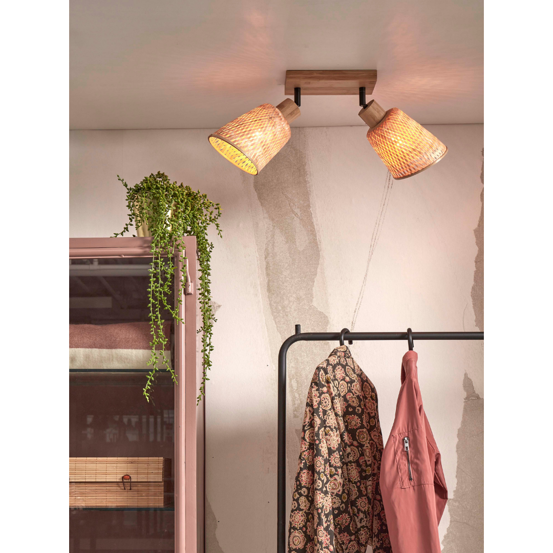 Ceiling Lamp Java 2-Shade Natural