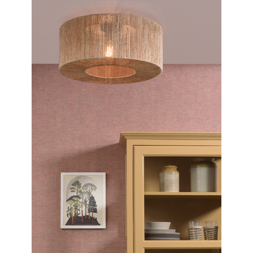 Plafonnier Iguazu Jute Rond