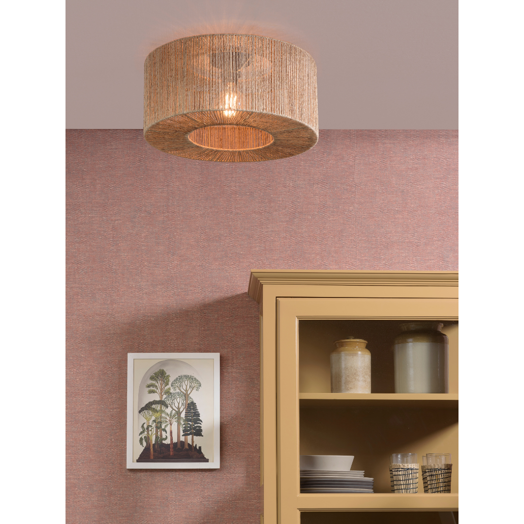 Plafonnier Iguazu Jute Rond