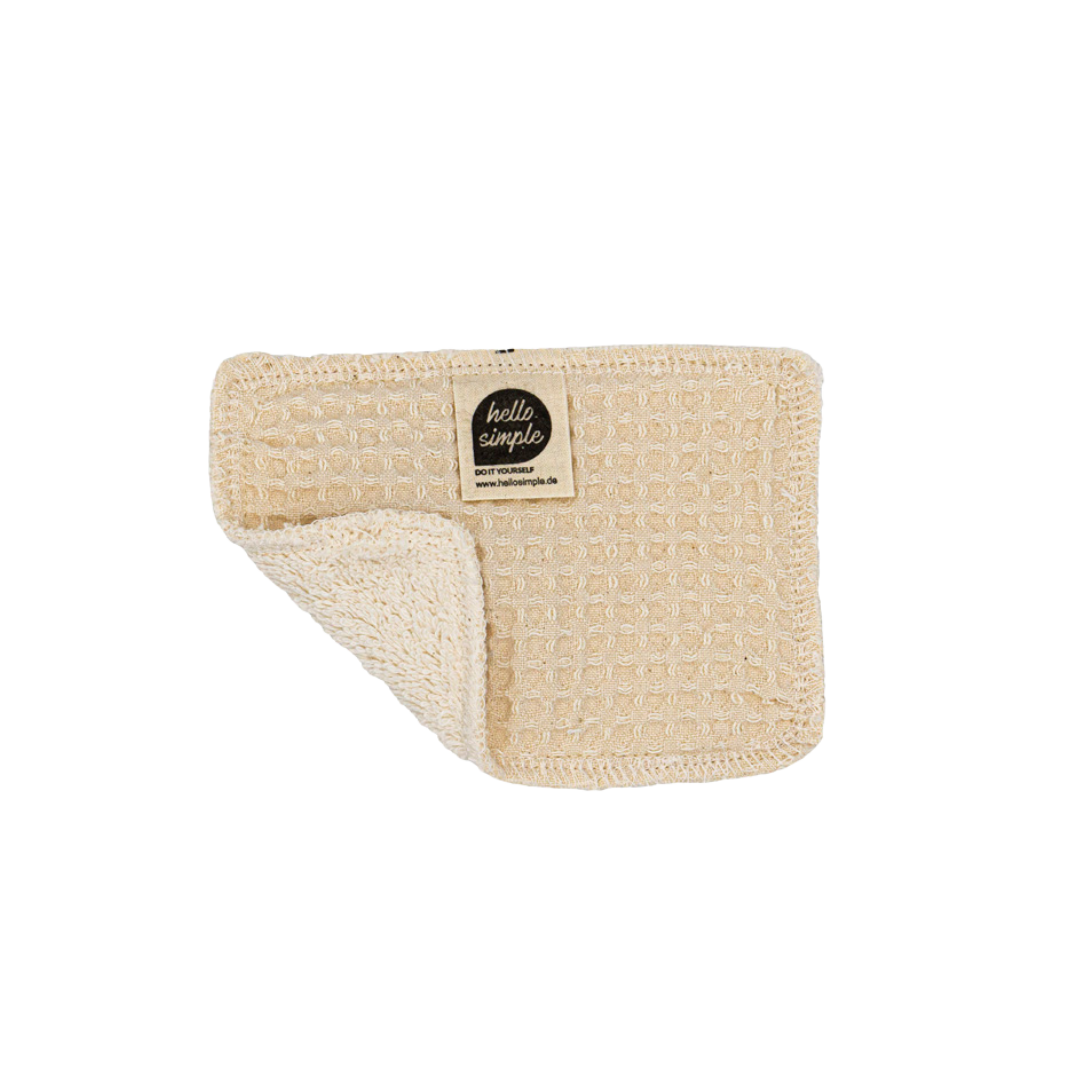 hello simple Zero Waste Spülschwamm natur Bio-Baumwolle HS-SW-BE-001
