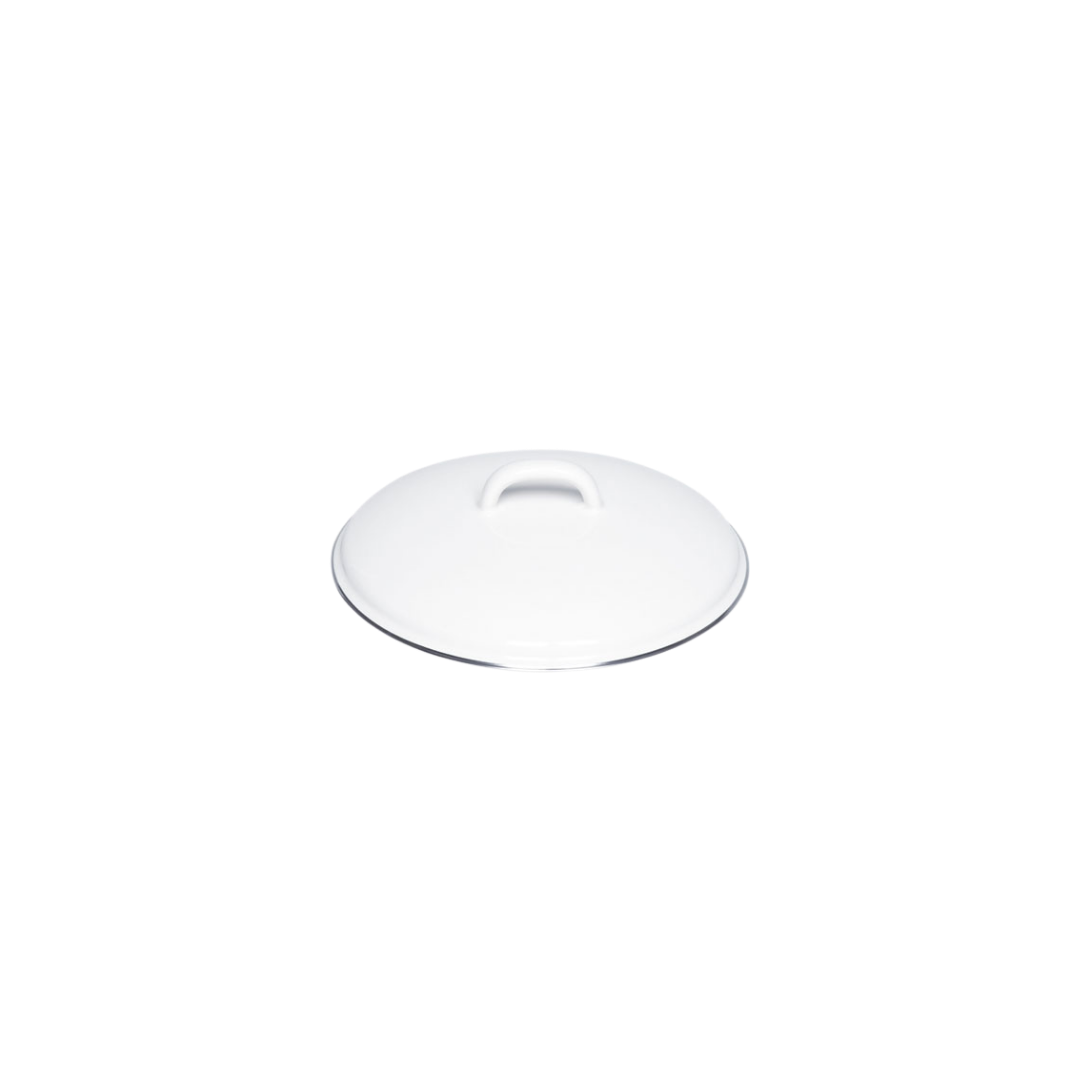 Riess Classic Weiss Deckel mit Chromrand
