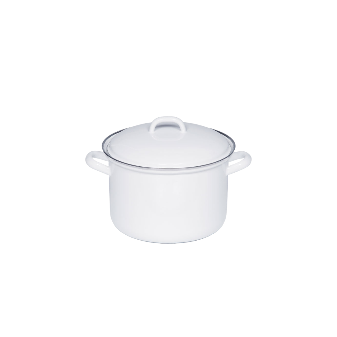 Riess Classic Weiss Fleischtopf mit Deckel