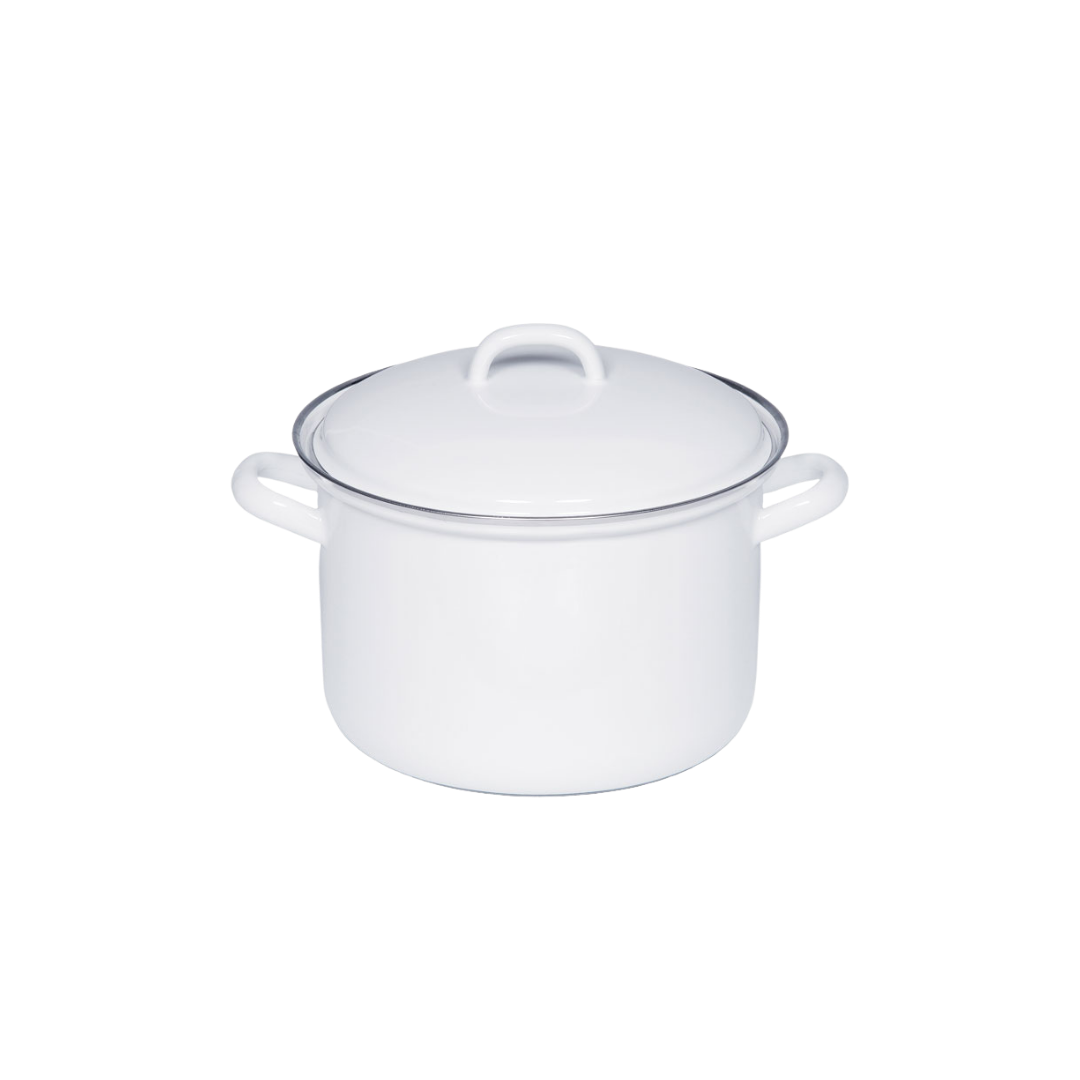 Riess Classic Weiss Fleischtopf mit Deckel – Bild 2