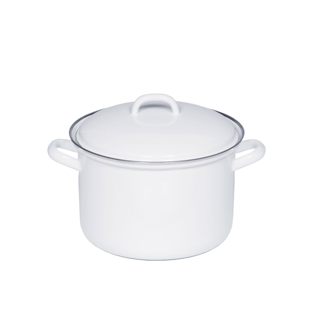 Riess Classic Weiss Fleischtopf mit Deckel – Bild 4