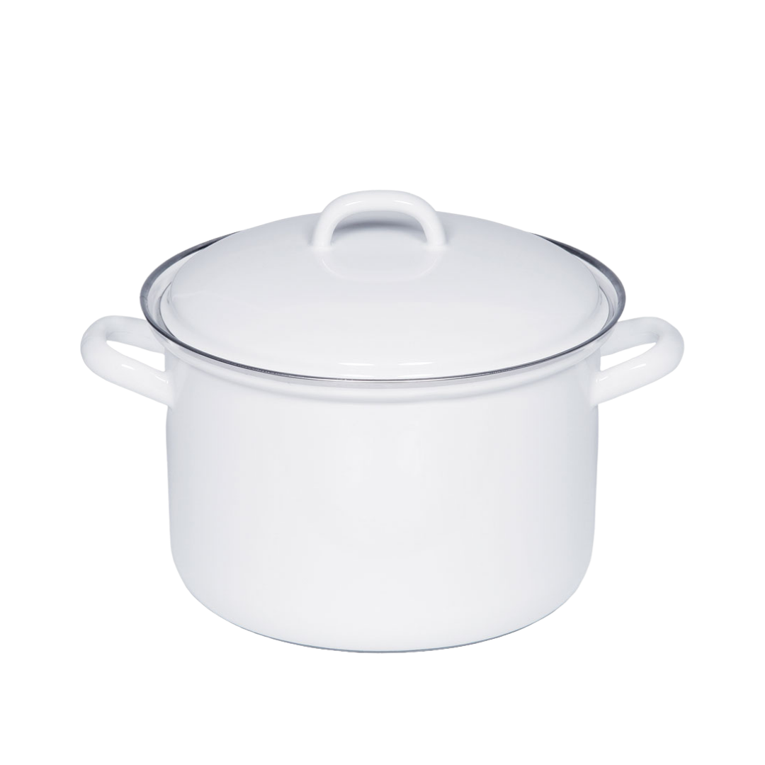 Riess Classic Weiss Fleischtopf mit Deckel – Bild 5