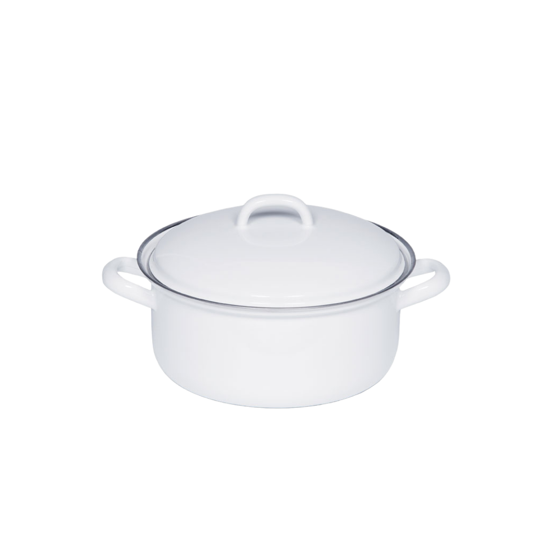 Riess Classic Weiss Kasserolle mit Deckel – Bild 2