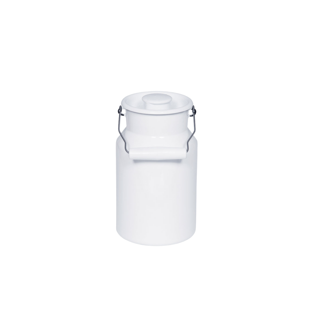 Riess Classic Weiss Milchkanne mit Deckel