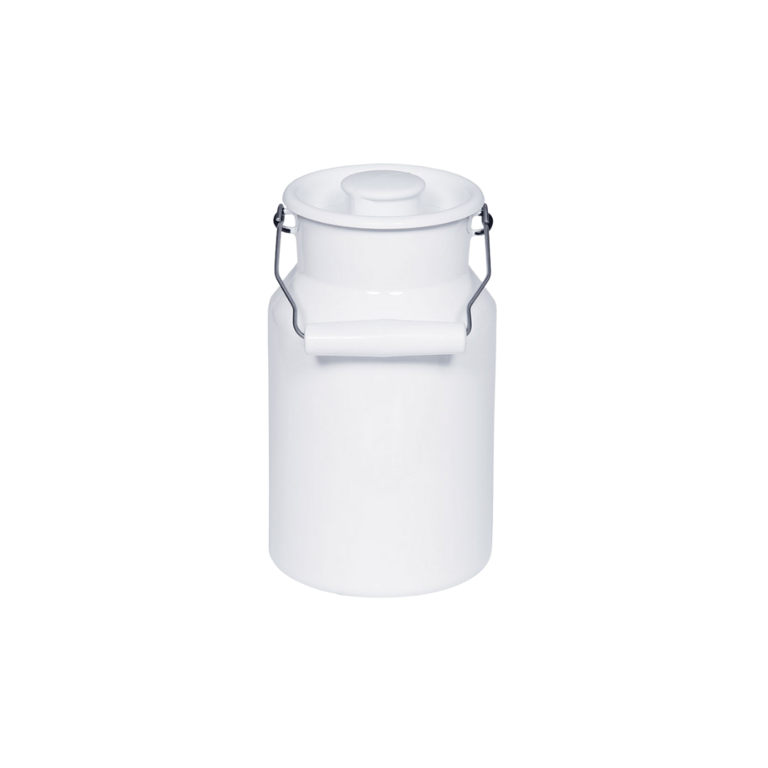 Riess Classic Weiss Milchkanne mit Deckel – Bild 3
