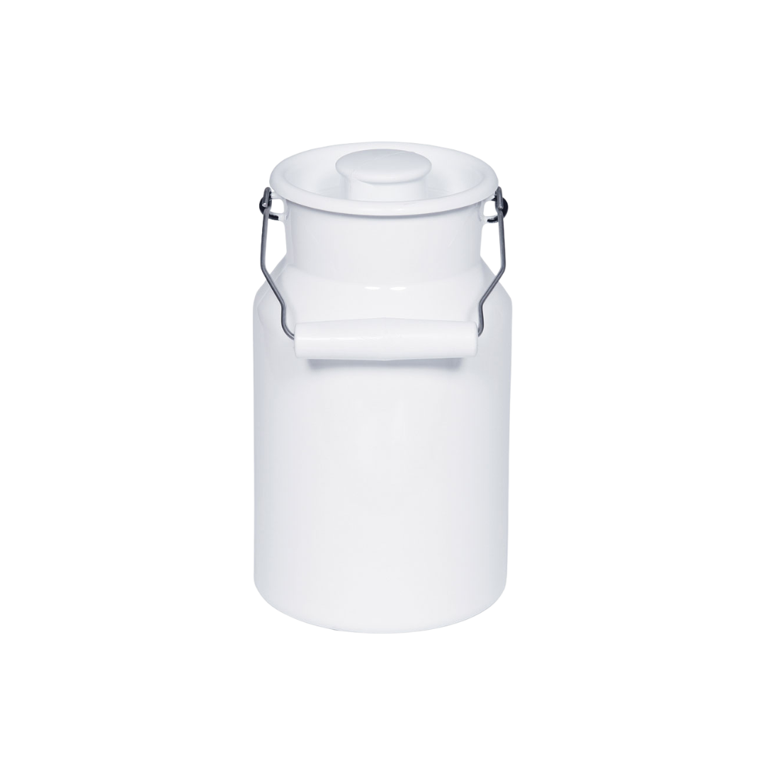 Riess Classic Weiss Milchkanne mit Deckel – Bild 2