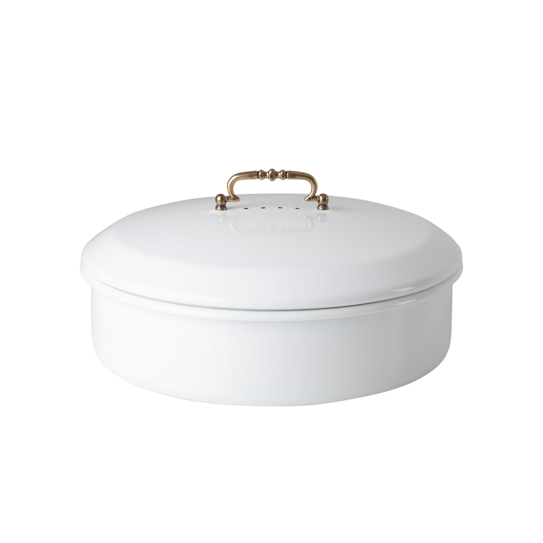 Riess Classic Weiss Brotdose mit Deckel 36cm 0590-033