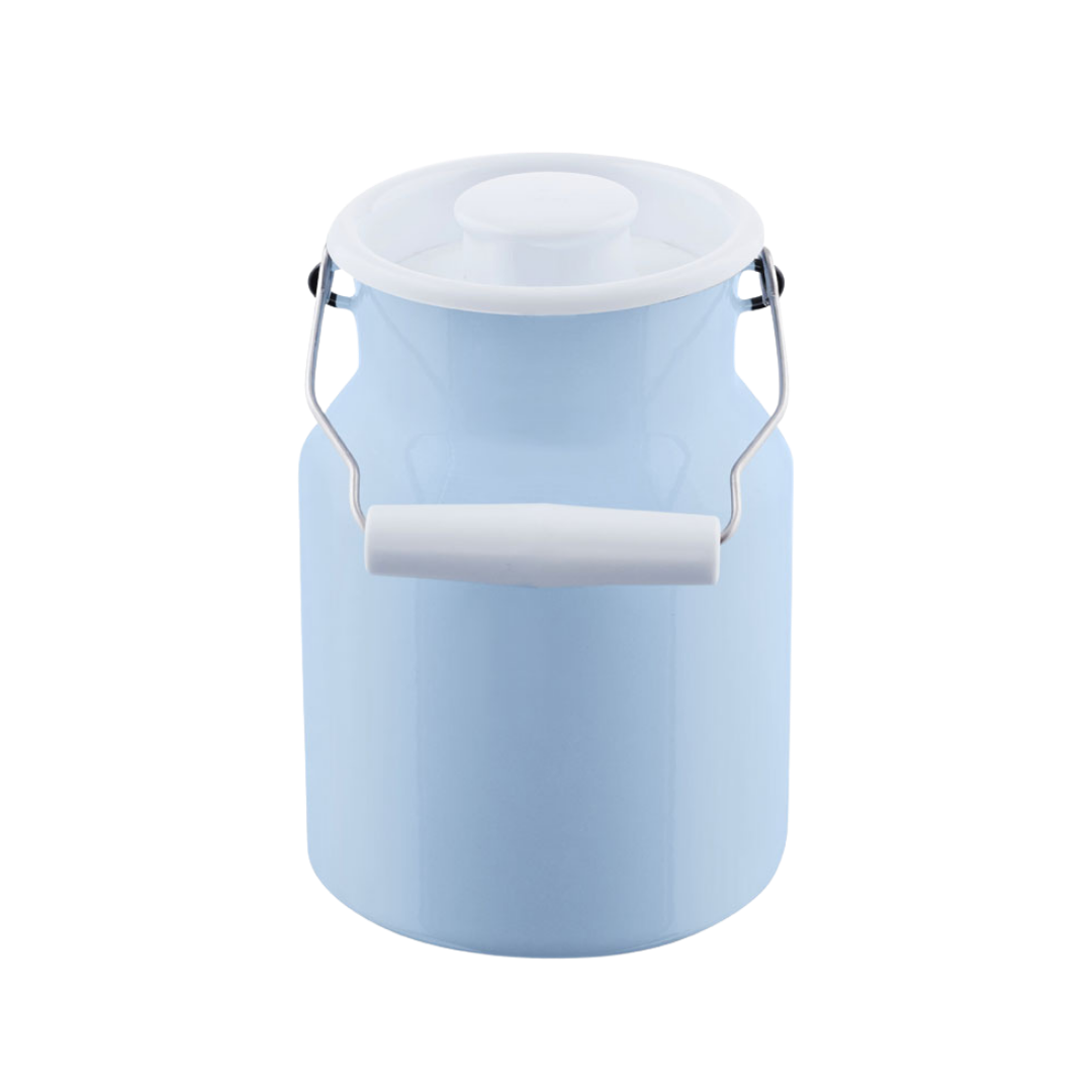 Pot à lait classique pastel multicolore avec couvercle