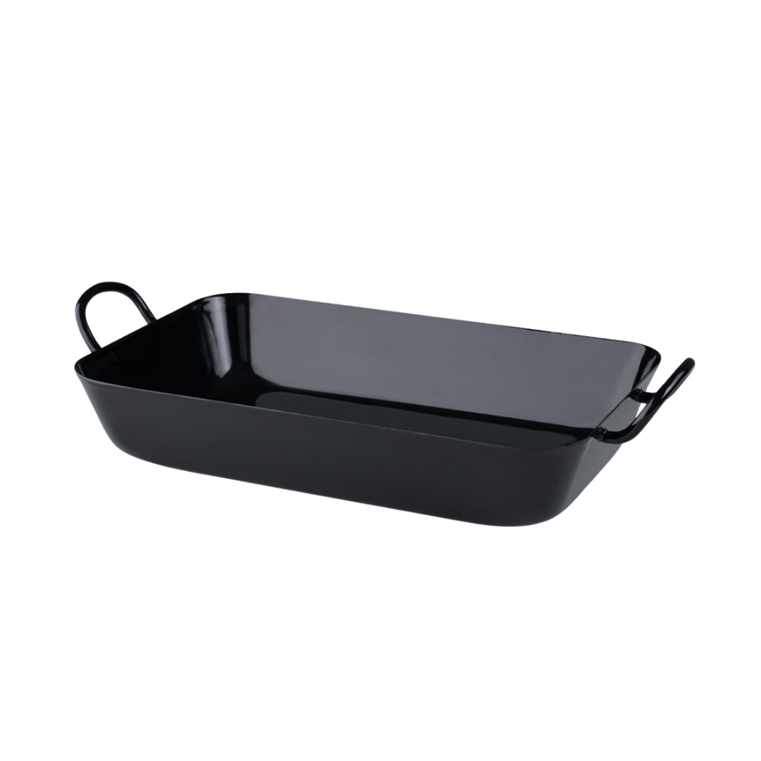 Grandma's Black Enamel Frying Pan