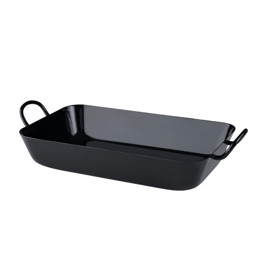 Grandma's Black Enamel Frying Pan