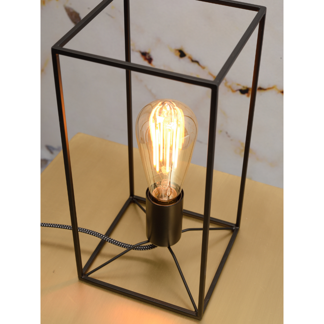 Table lamp Iron Antwerp 15x15x30 black