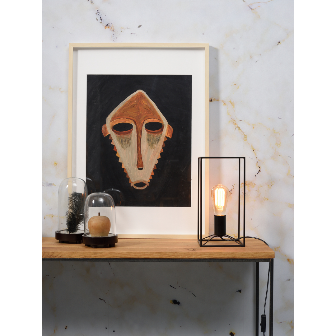 Table lamp Iron Antwerp 15x15x30 black