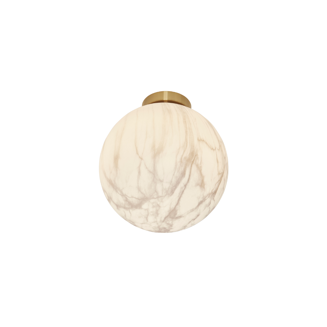 Ceiling Light Carrara Globe Marble Print