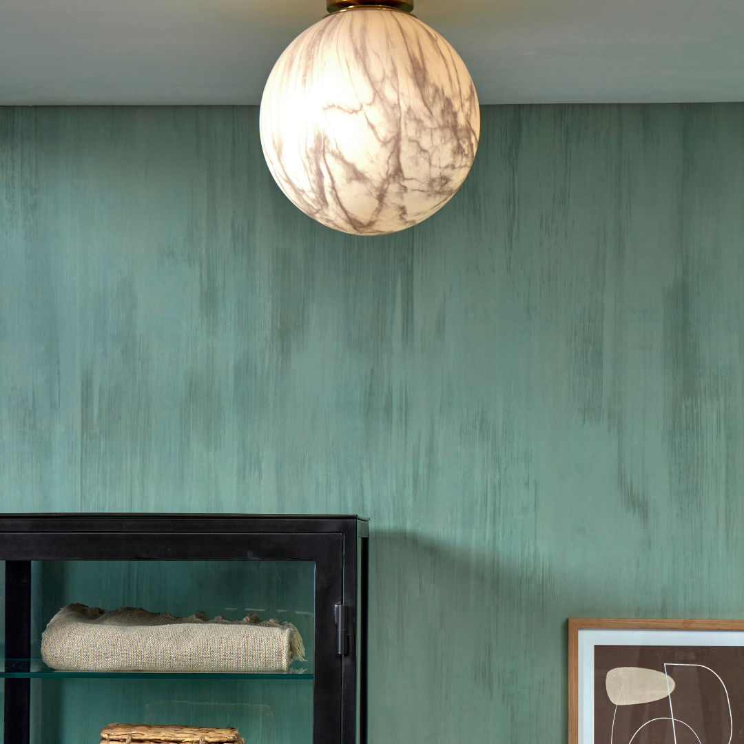 Ceiling Light Carrara Globe Marble Print