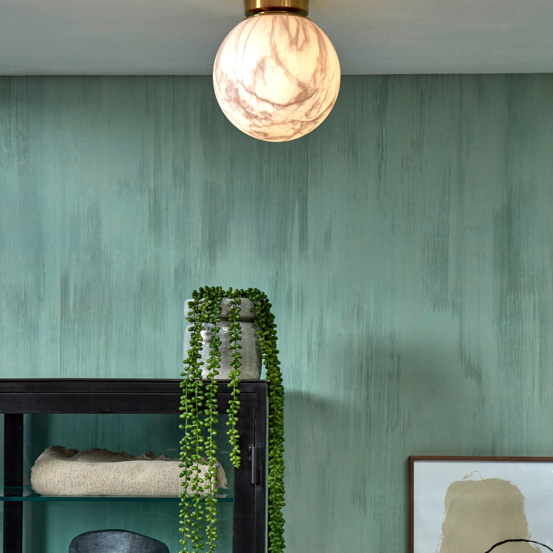Ceiling Light Carrara Globe Marble Print