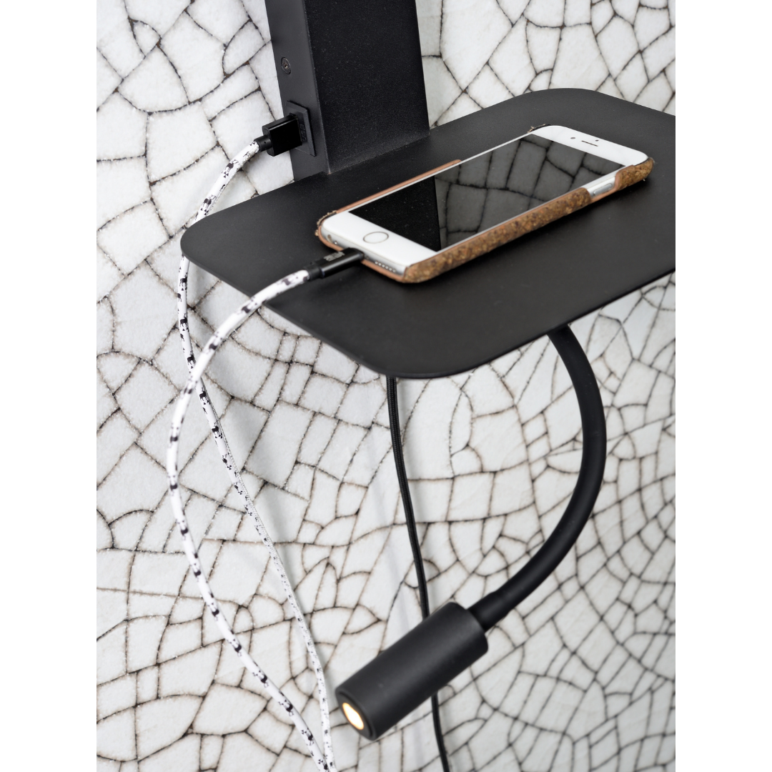 It's about Romi Wandleuchte Florence Brett+USB+Leselampe 18x15 cm – Bild 11