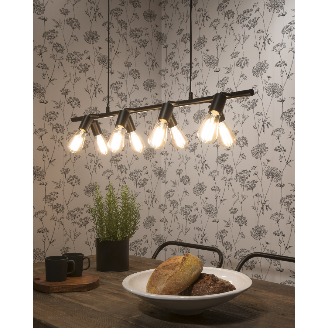 Iron Pendant Lamp Miami 8-arm