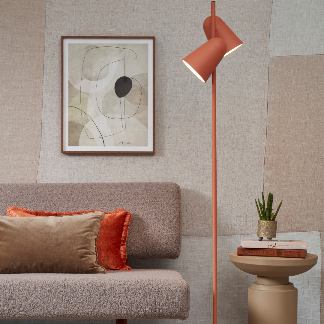 Floor Lamp Iron Salamanca 2-Shade