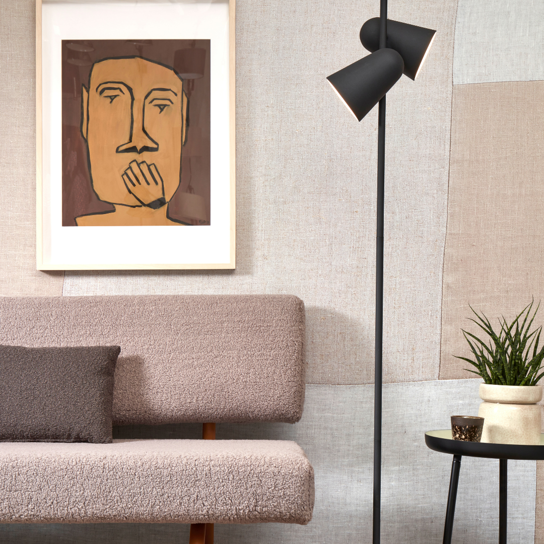 Floor Lamp Iron Salamanca 2-Shade