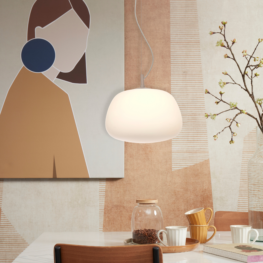 Pendant lamp Sapporo white sand