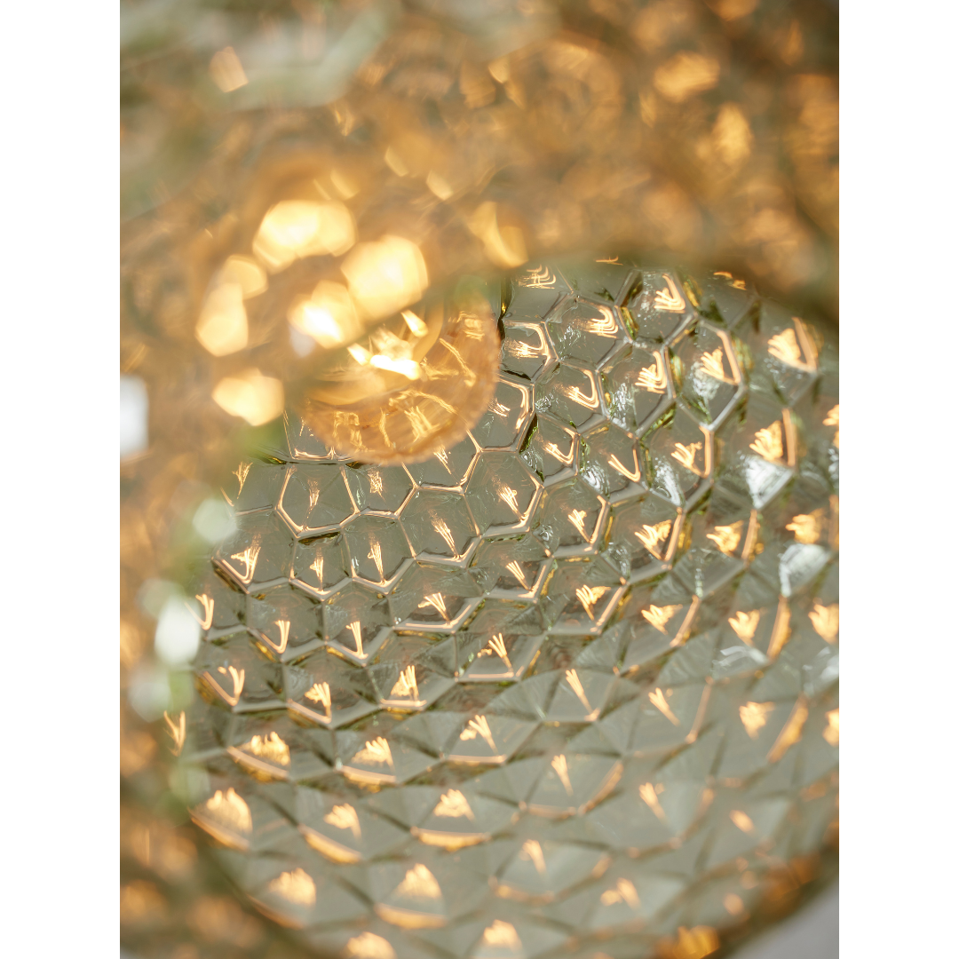 Hängelampe Glas Venice oval