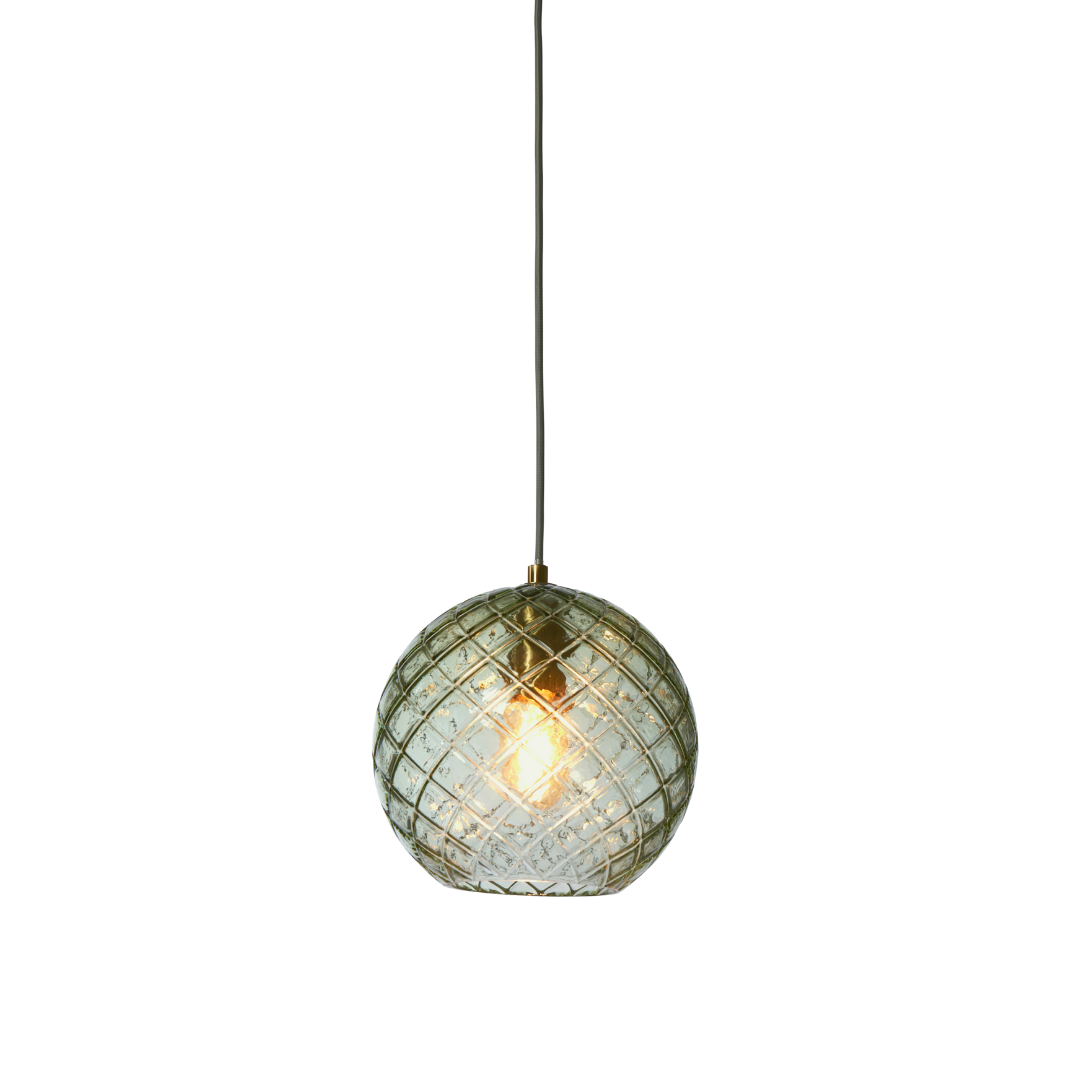 Glass pendant lamp Venice sphere