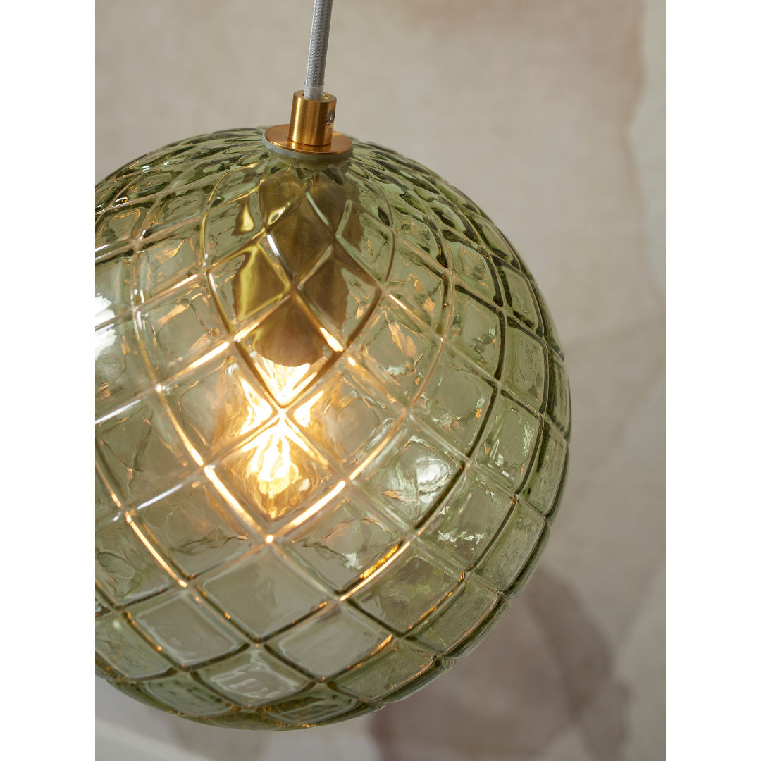 Glass pendant lamp Venice sphere