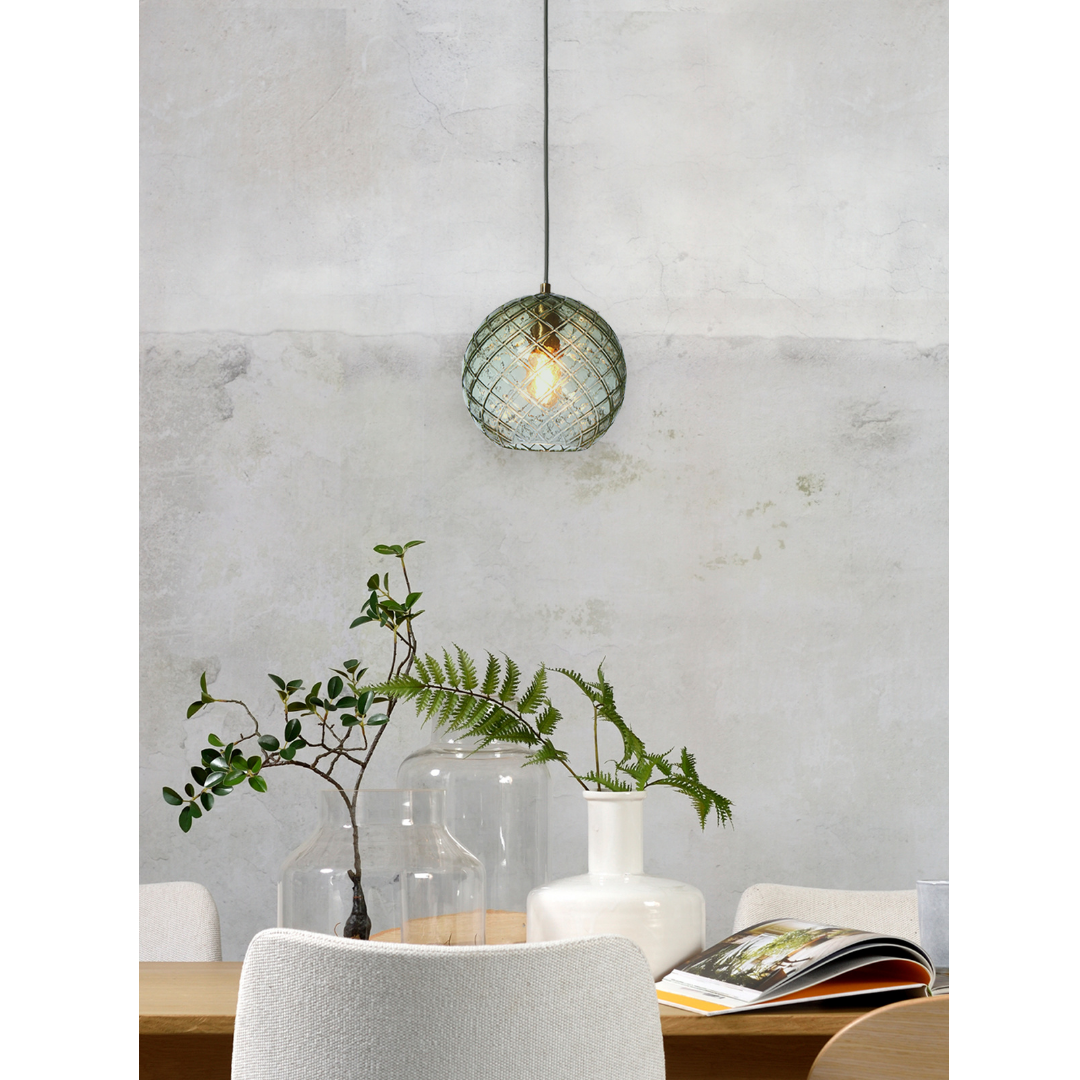 Glass pendant lamp Venice sphere