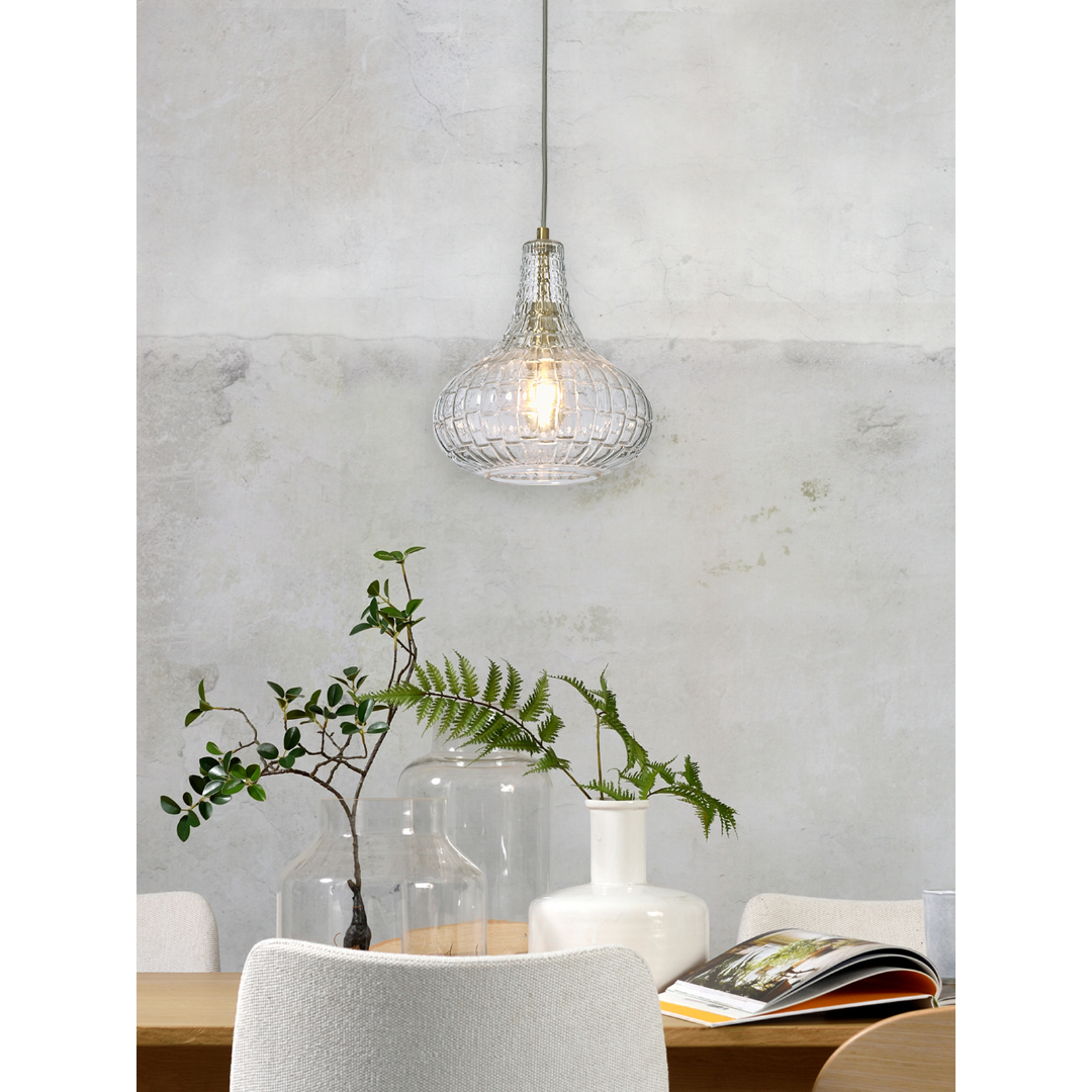 Hanging Lamp Glass Venice drop
