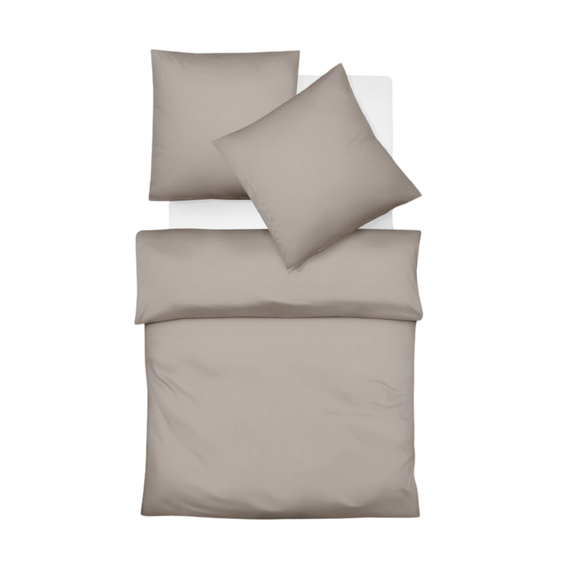 Lech – wielobarwna pościel flanelowa · Taupe / 240 x 220 cm