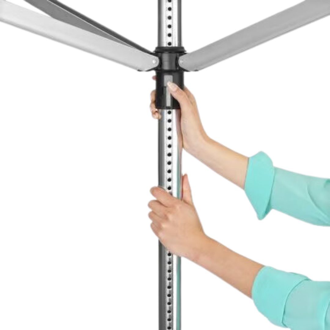 Brabantia Wäschespinne Lift-O-Matic Advance 60m mit Kunststoff-Bodenhülse – Bild 4