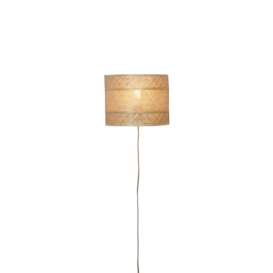 Wall Lamp Langkawi Bamboo/Shade 32x16x25cm