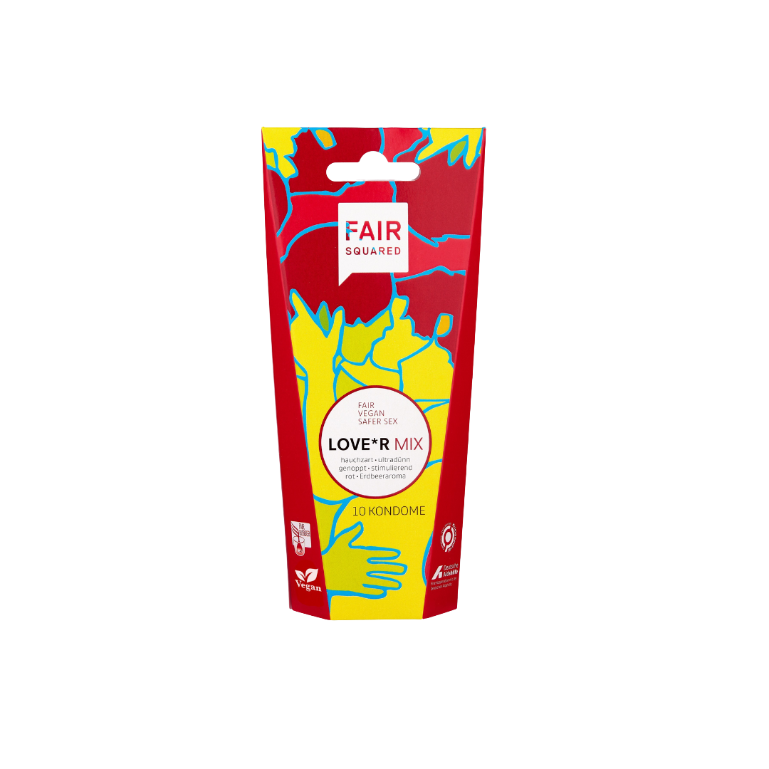 Fair Squared Vegane Kondome Love*r Mix 10 Stück 4910610