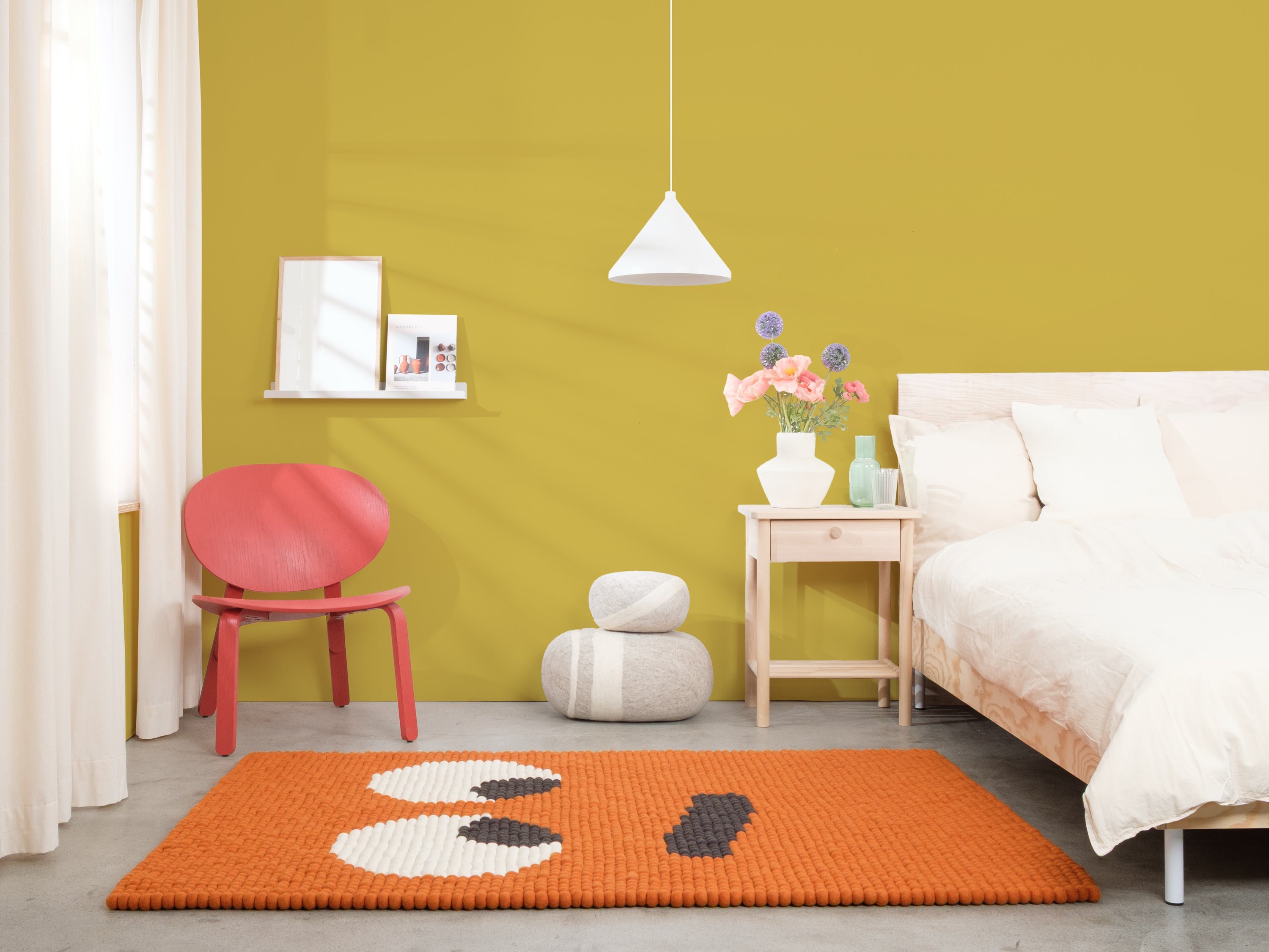 myfelt Dieter Filzkugelteppich aus Schurwolle – Bild 5