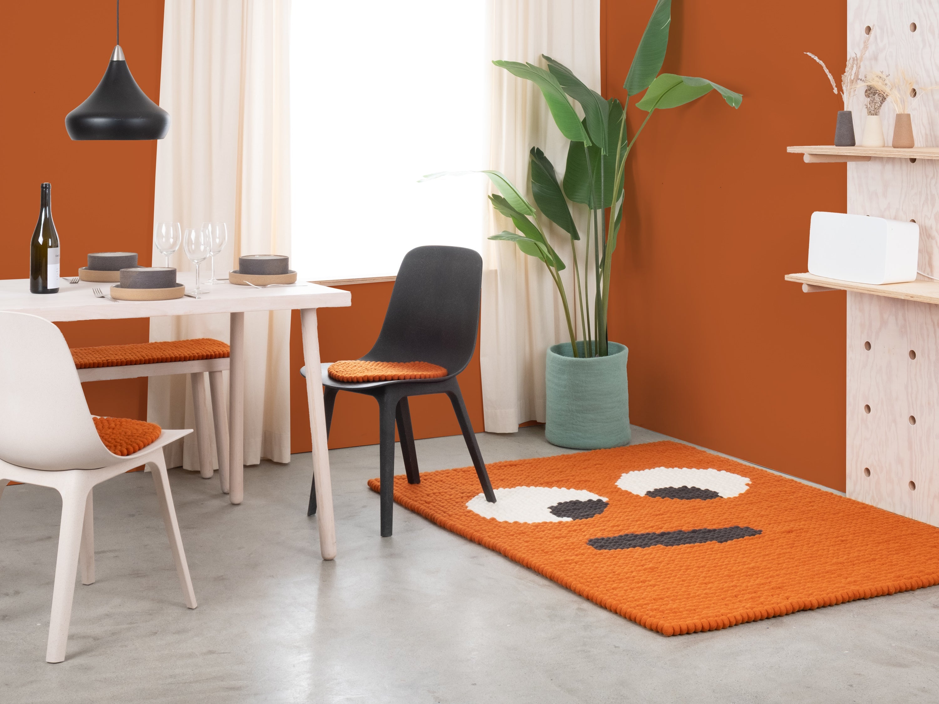 myfelt Dieter Filzkugelteppich aus Schurwolle – Bild 6