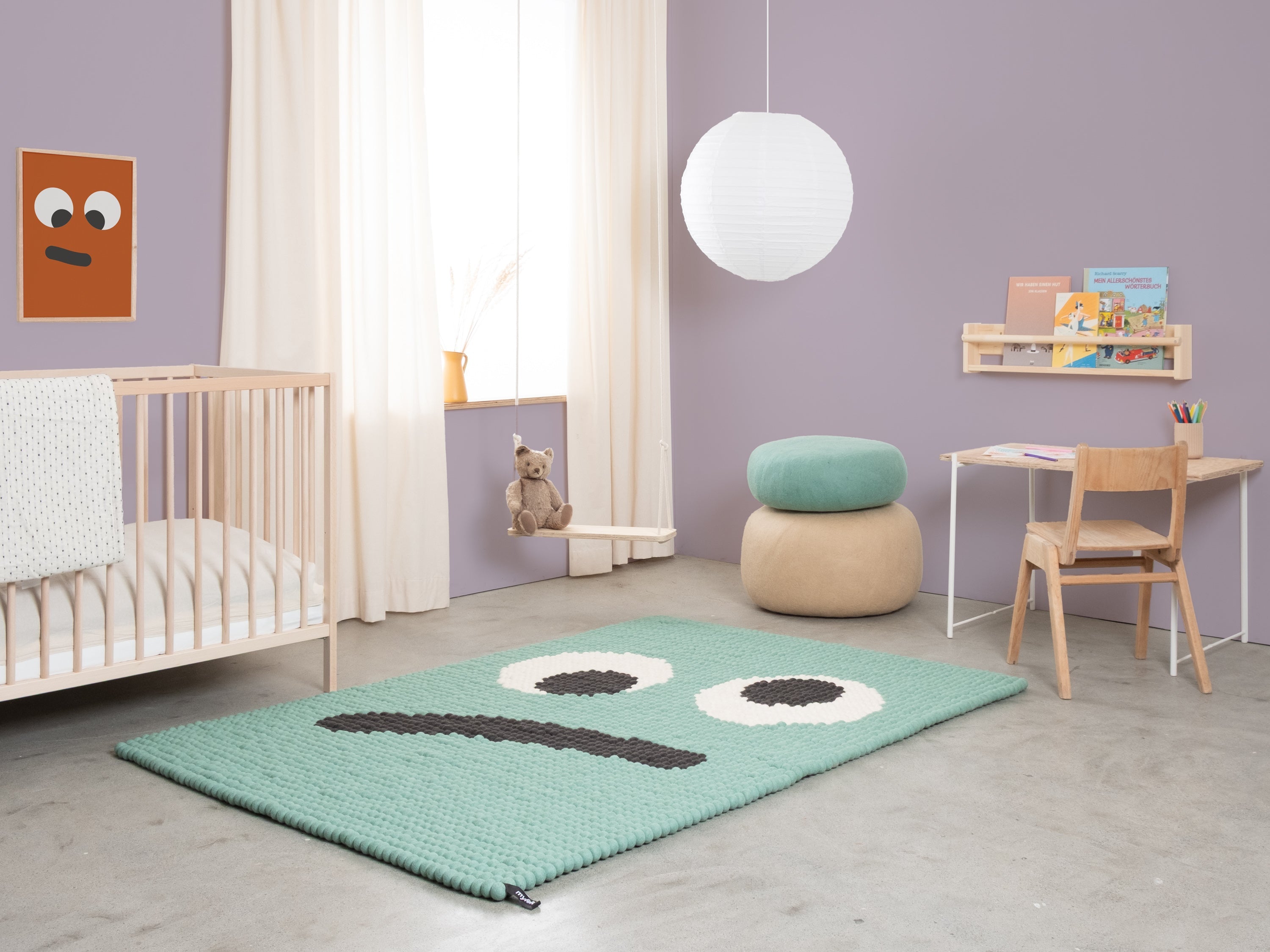 myfelt Heinz Filzkugelteppich aus Schurwolle – Bild 5