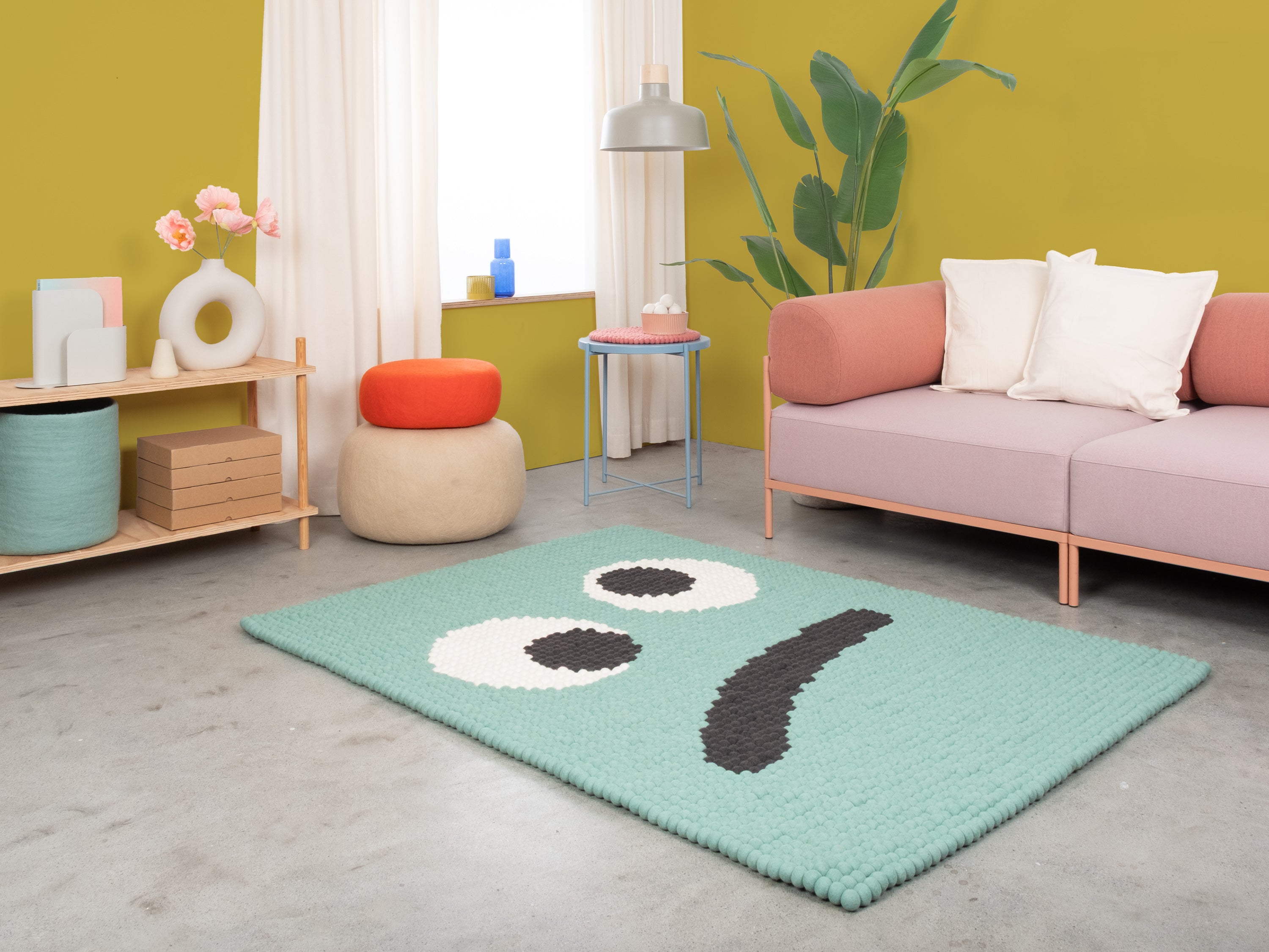 myfelt Heinz Filzkugelteppich aus Schurwolle – Bild 6
