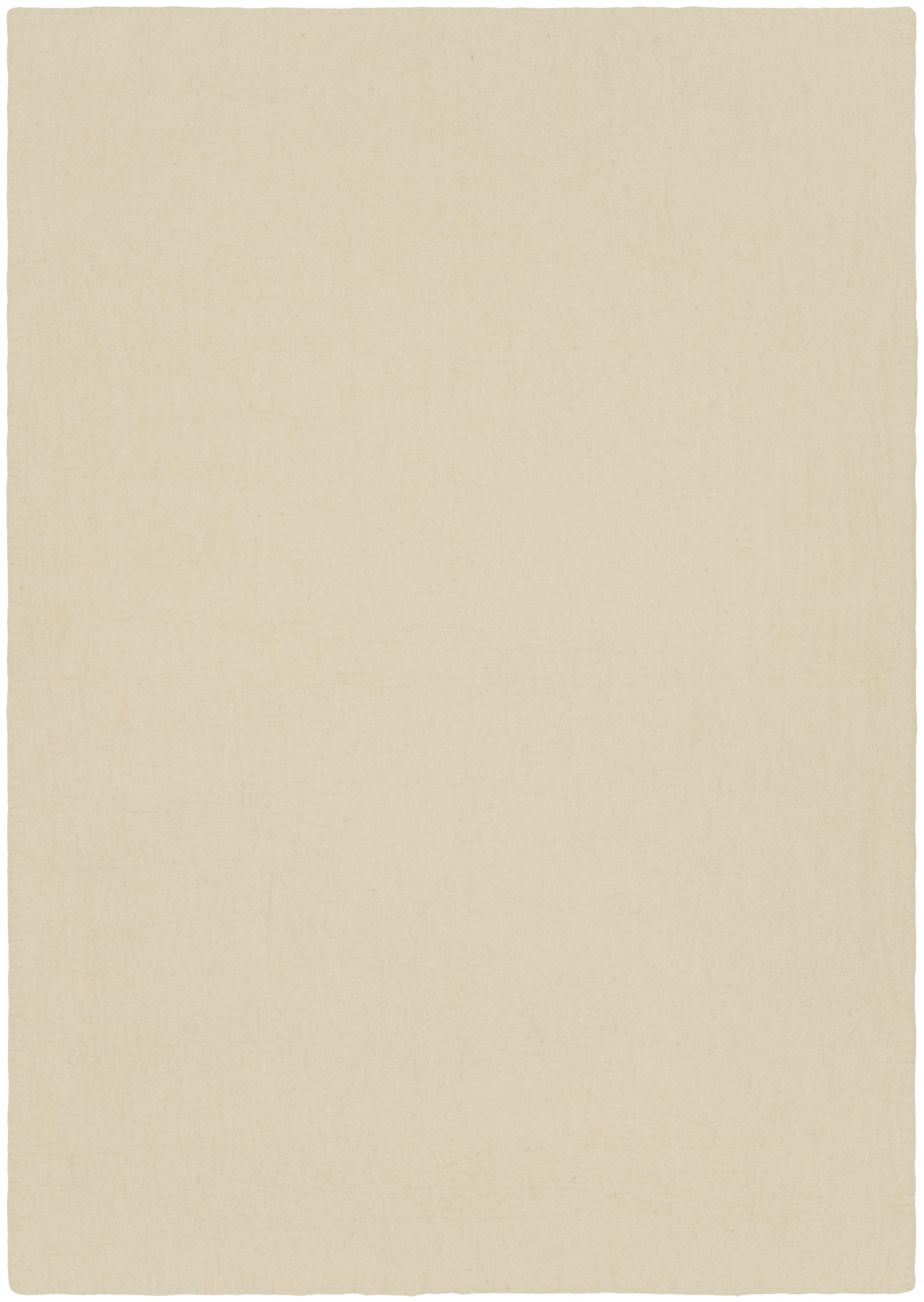 myfelt Levi Filzkugelteppich Beige aus Schurwolle