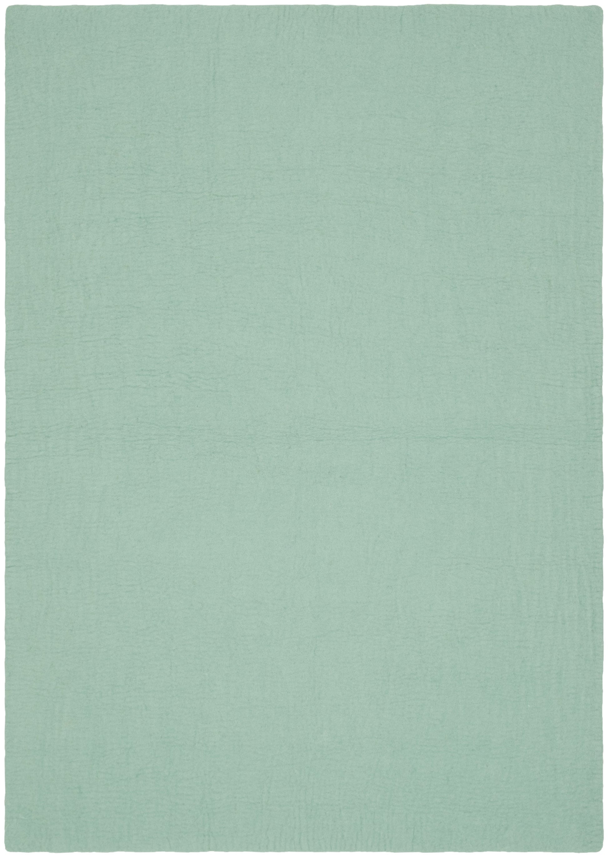 myfelt Fine Filzkugelteppich Blau aus Schurwolle