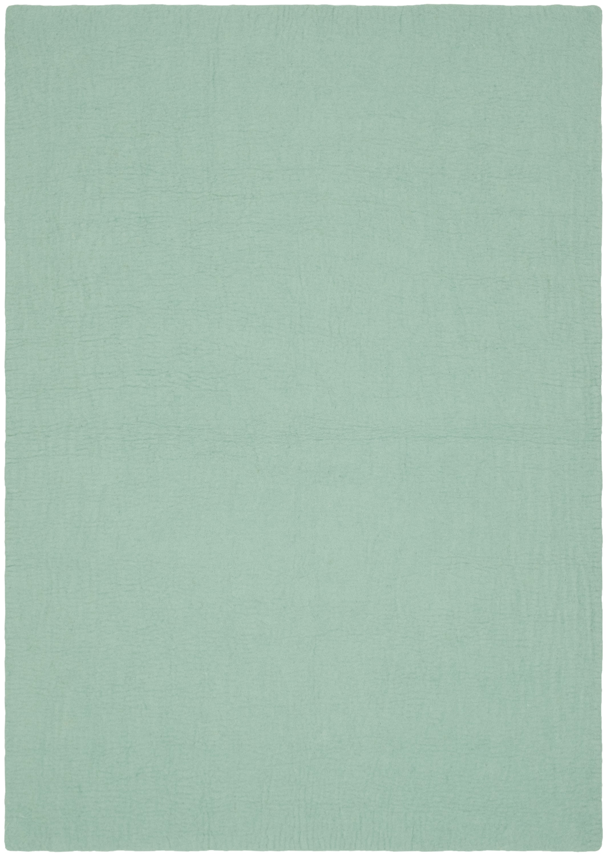 myfelt Fine Filzkugelteppich Blau aus Schurwolle
