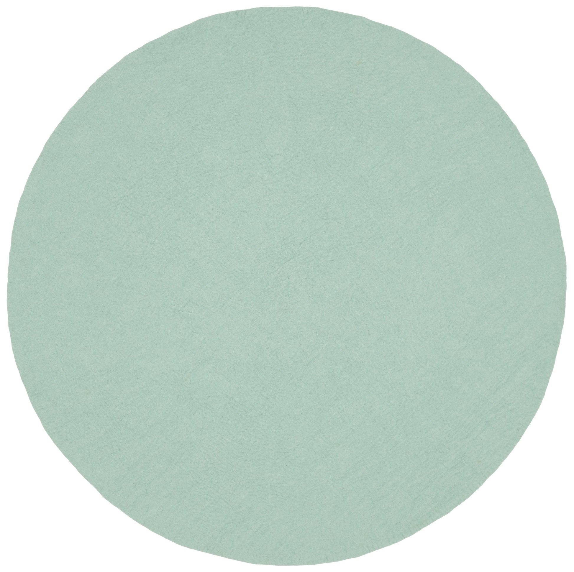 myfelt Fine Filzkugelteppich Blau aus Schurwolle