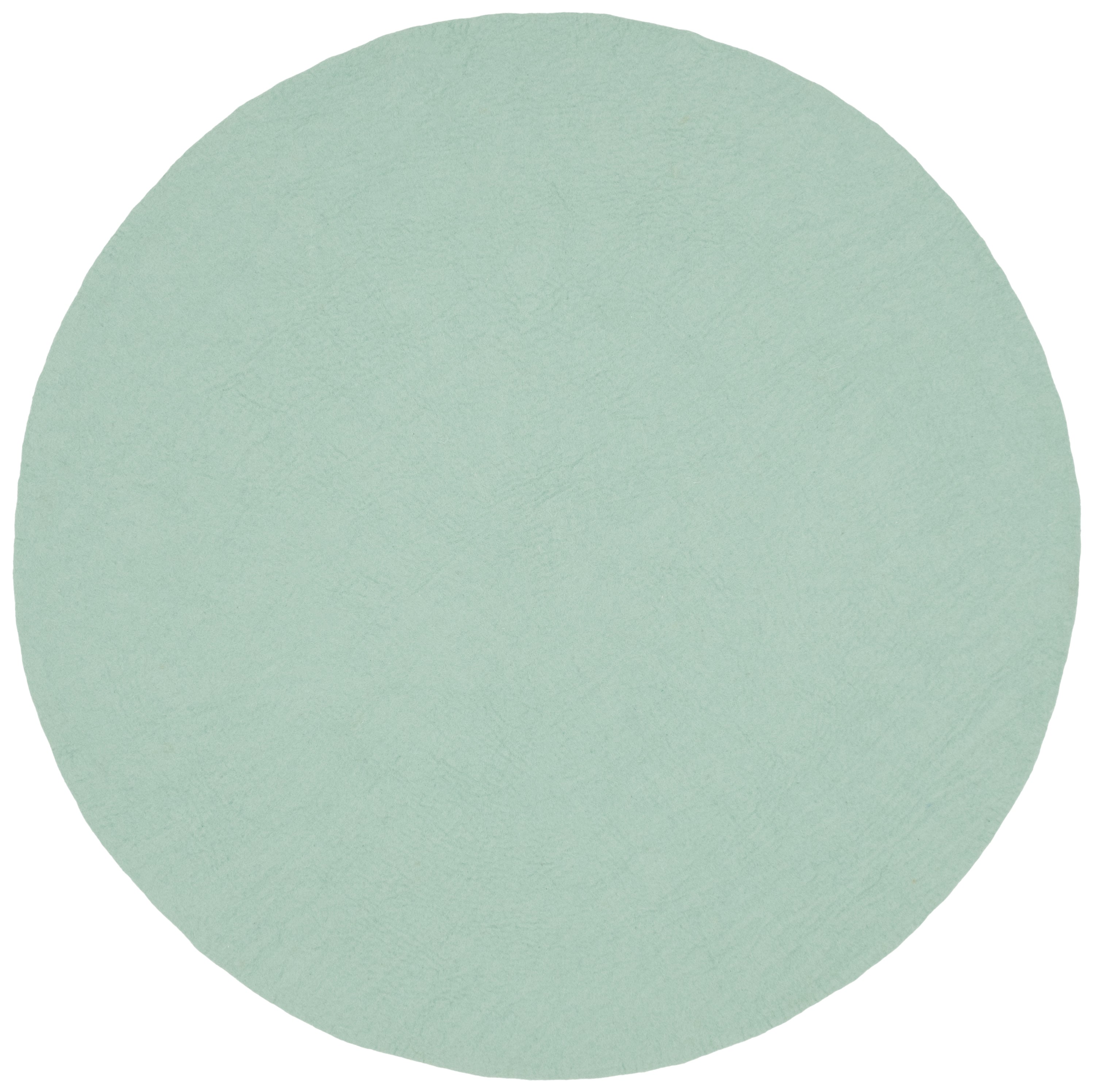 myfelt Fine Filzkugelteppich Blau aus Schurwolle